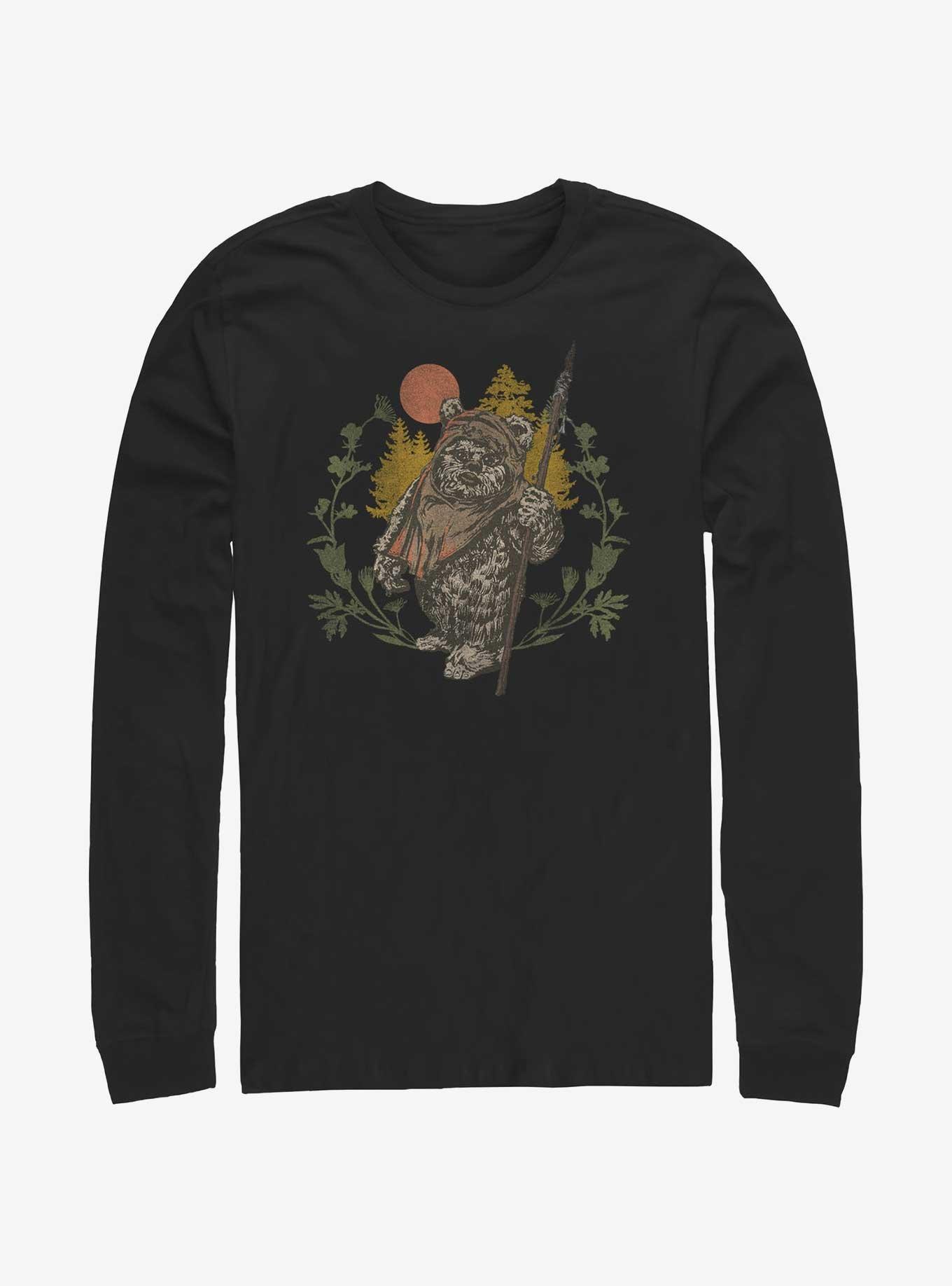 Star Wars Ewok Sunset Long-Sleeve T-Shirt, BLACK, hi-res