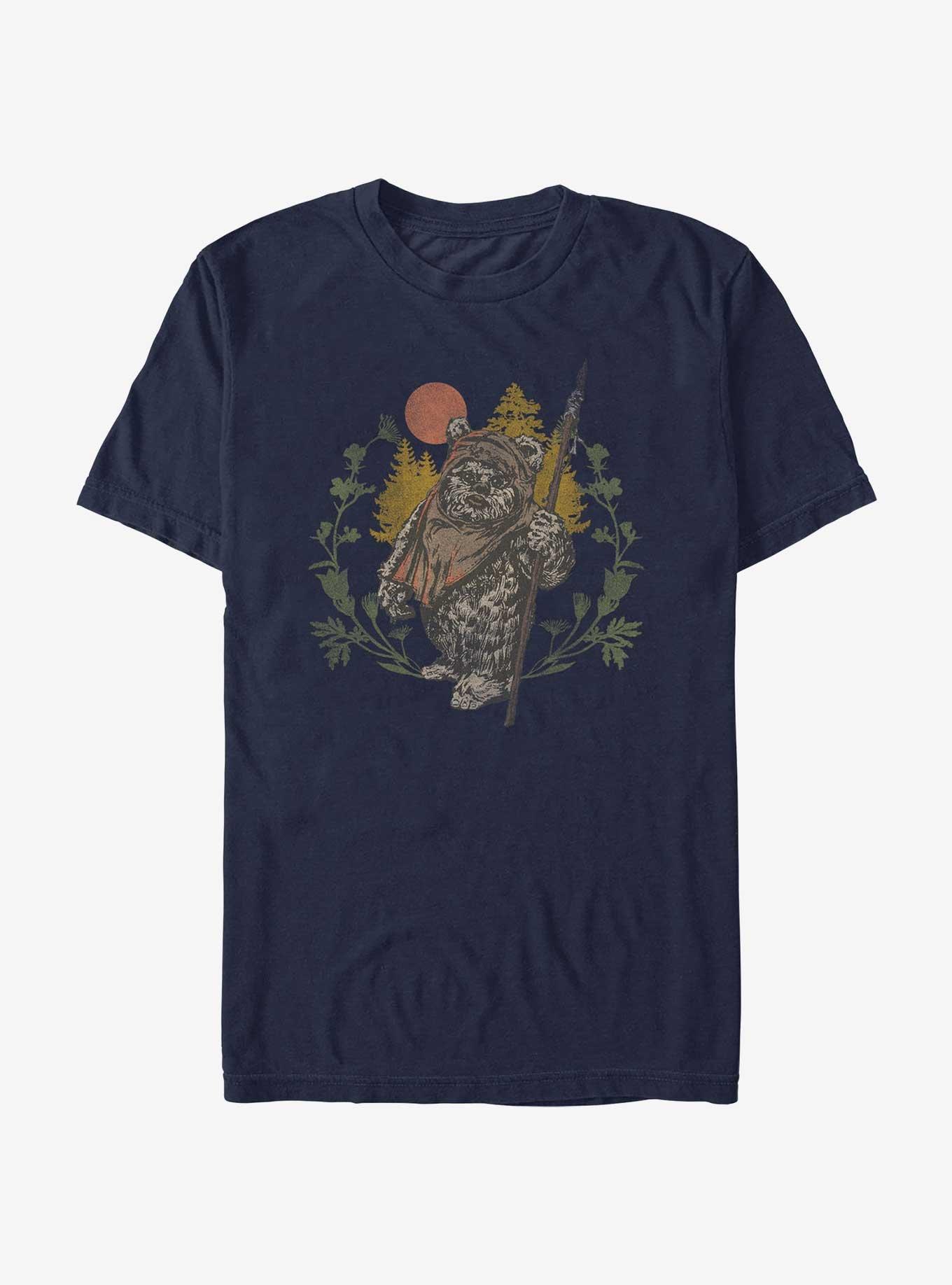 Star Wars Ewok Sunset Navy T-Shirt, , hi-res