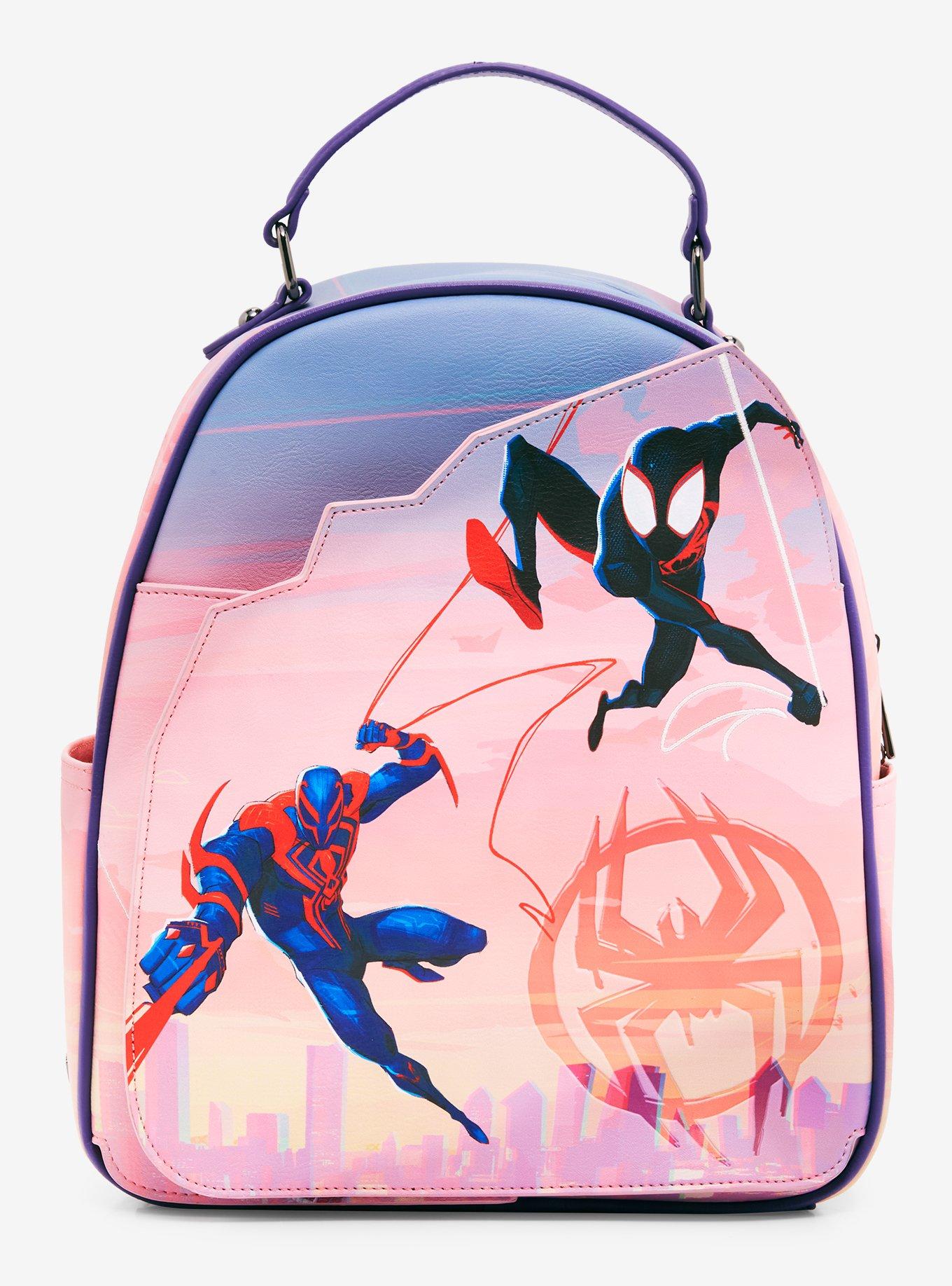 black cat pink backpack spiderman