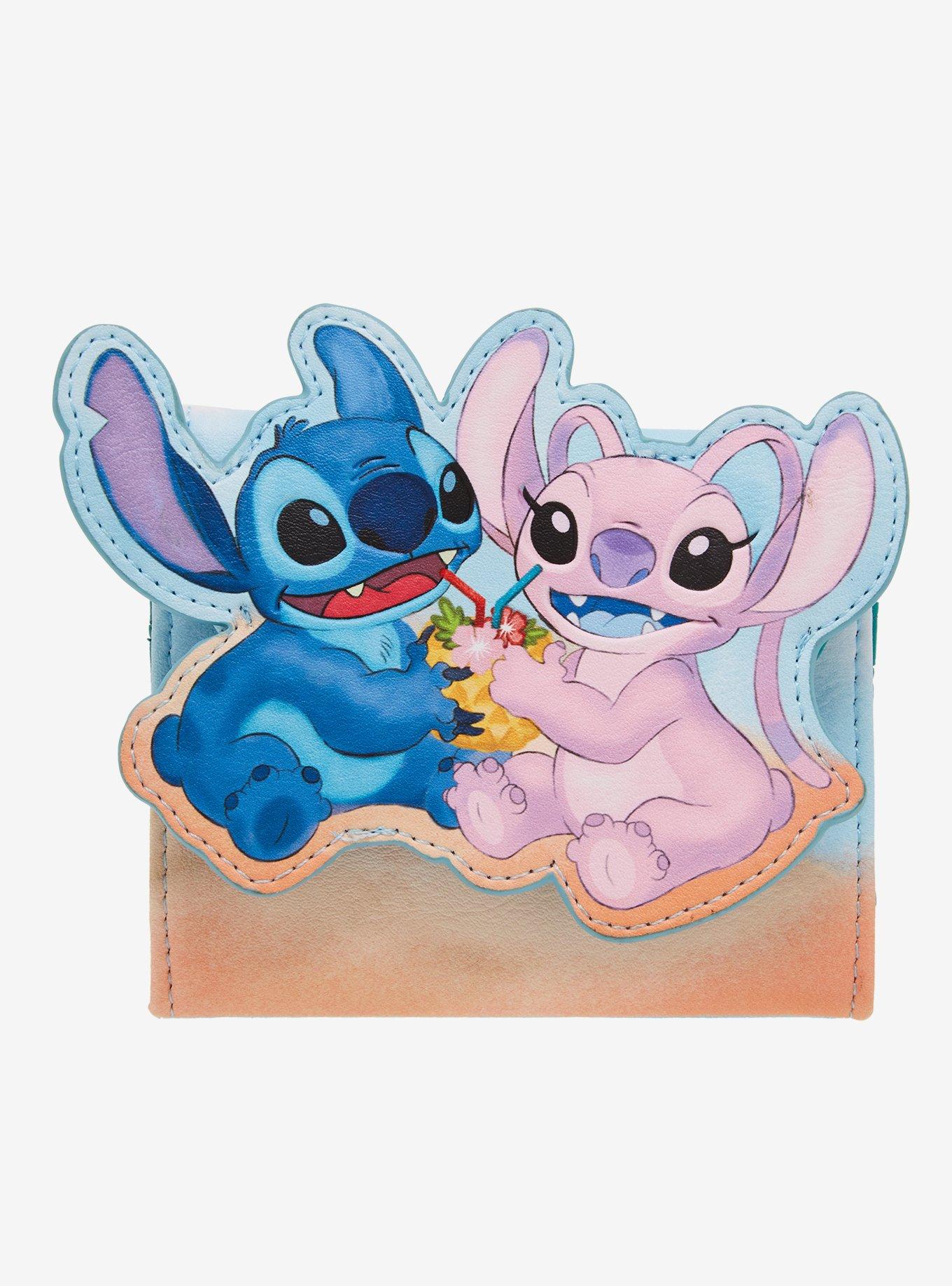 Our Universe Disney Lilo & Stitch: The Series Angel & Stitch Pineapple Small Zip Wallet - BoxLunch Exclusive, , hi-res