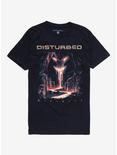 Disturbed Divisive Album Cover Tracklisting T-Shirt, BLACK, hi-res