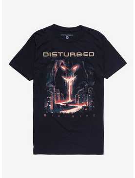 Disturbed Divisive Album Cover Tracklisting T-Shirt, , hi-res