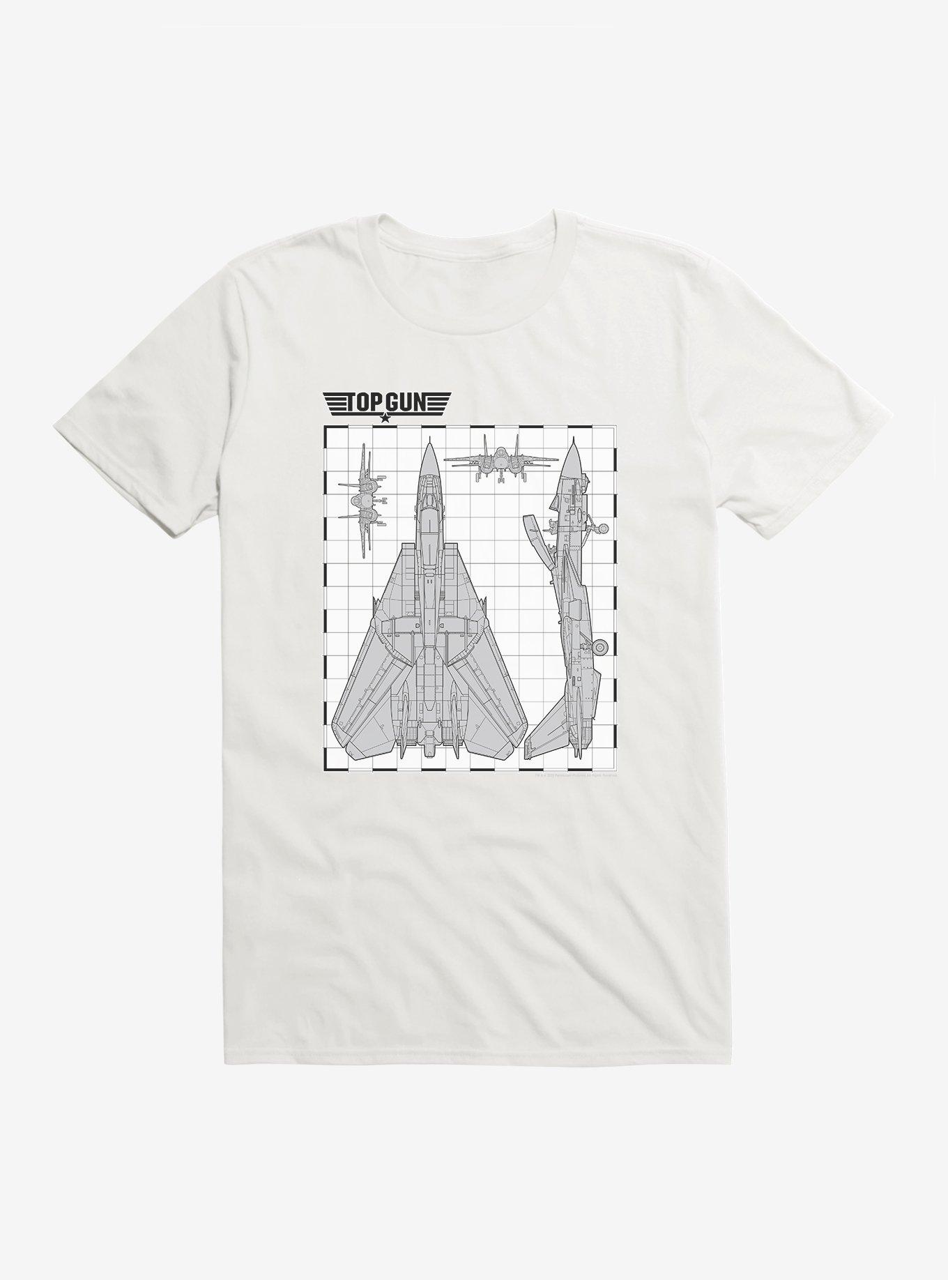 Top Gun Aircraft Grid T-Shirt
