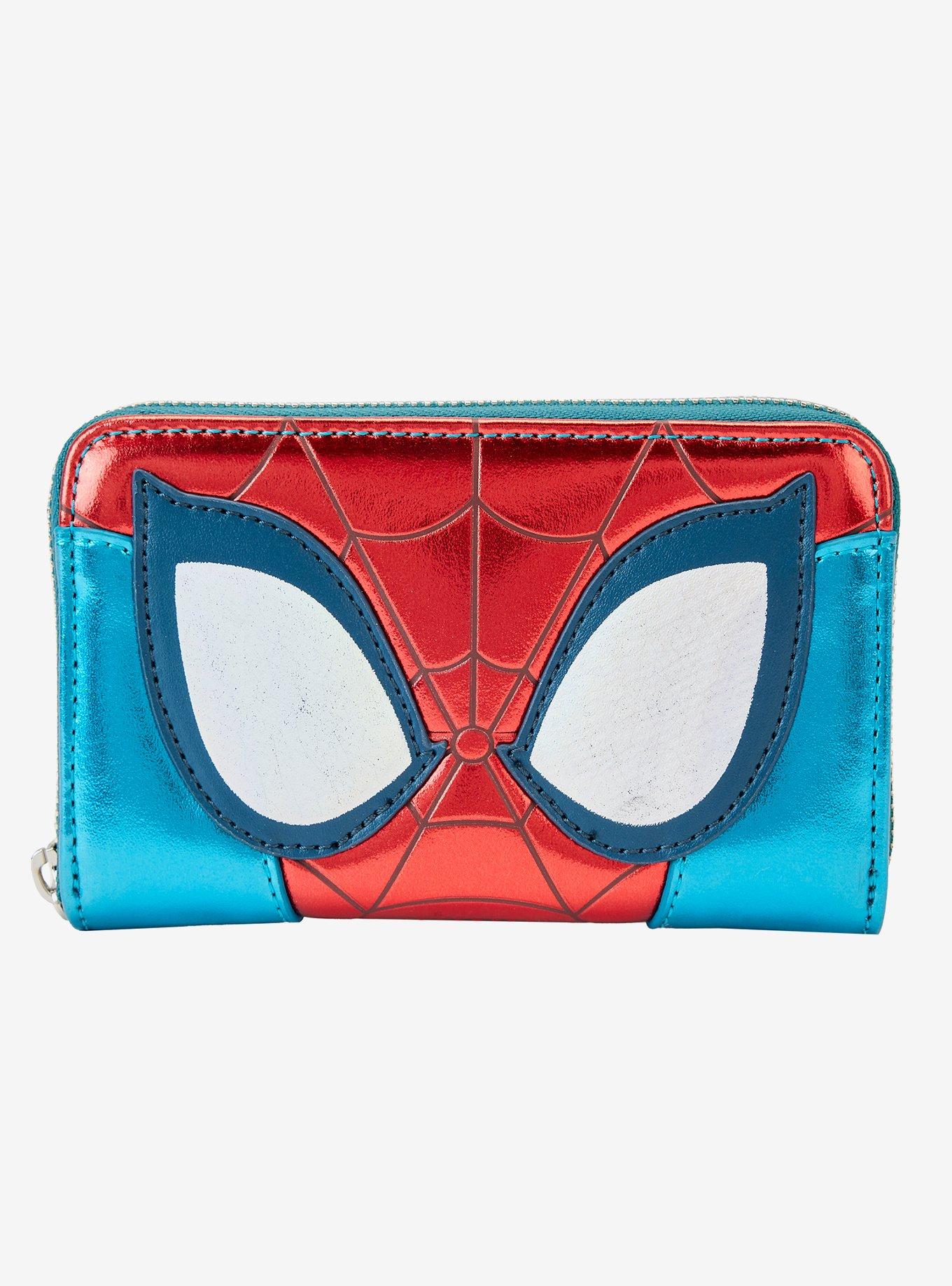 Loungefly Marvel Spider Man Metallic Zip Wallet Her Universe