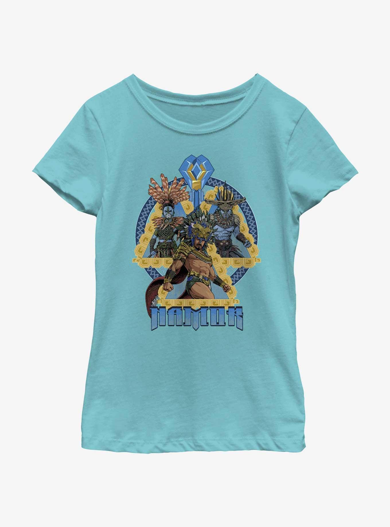 Marvel Black Panther: Wakanda Forever Namor Talokan Force Youth Girls T-Shirt, , hi-res