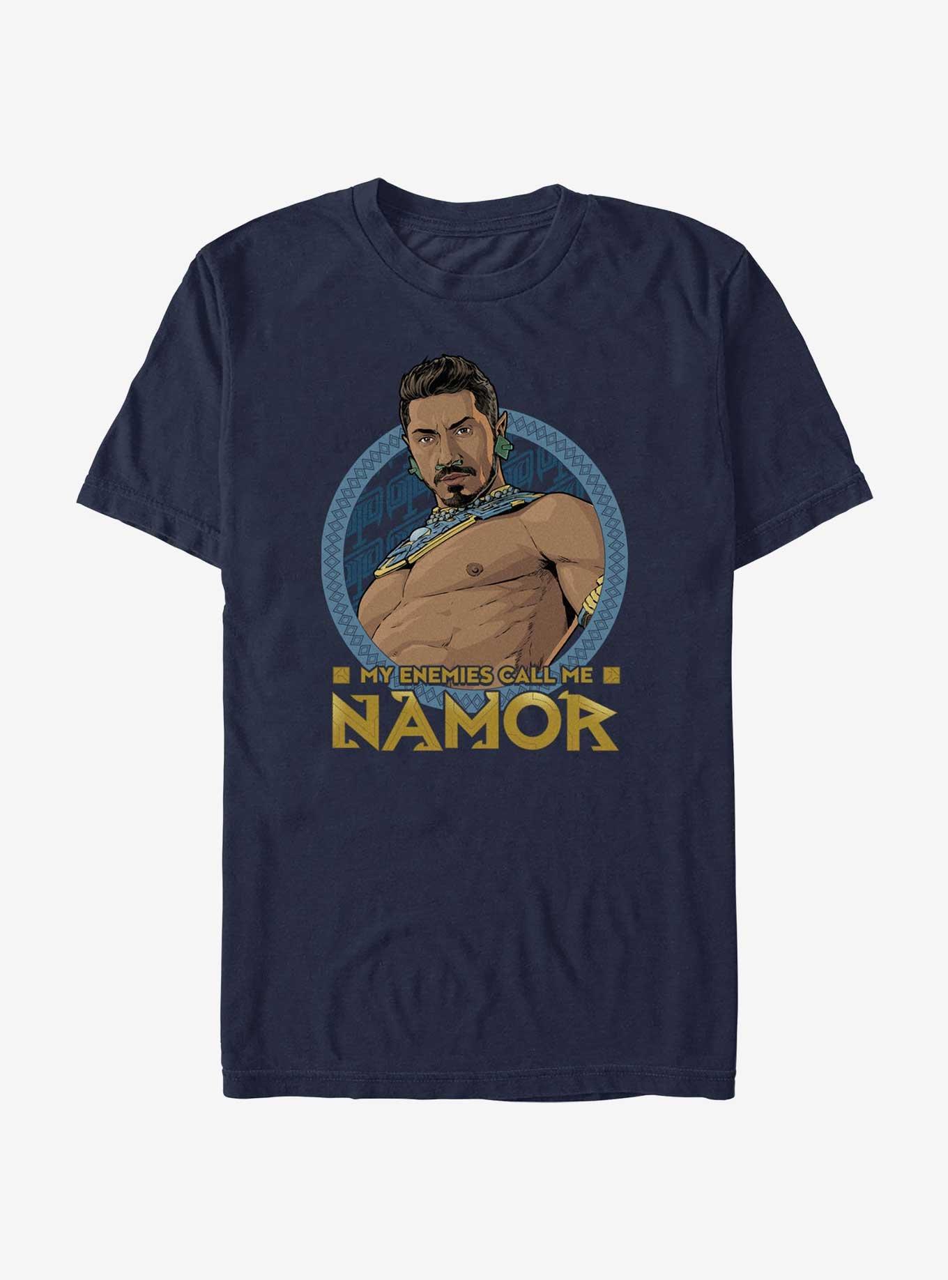 Marvel Black Panther: Wakanda Forever My Enemies Call Me Namor Icon T-Shirt, , hi-res