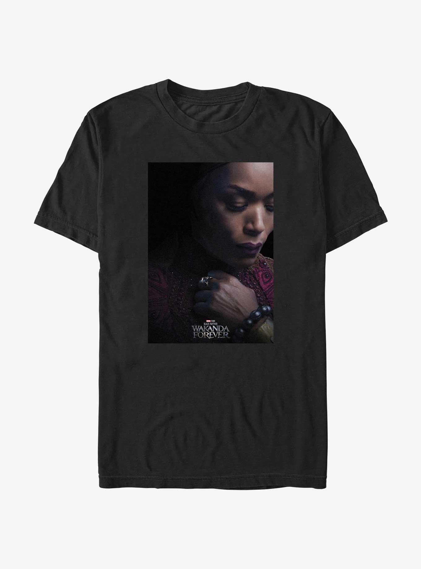 Marvel Black Panther: Wakanda Forever Queen Ramonda Movie Poster T-Shirt, BLACK, hi-res