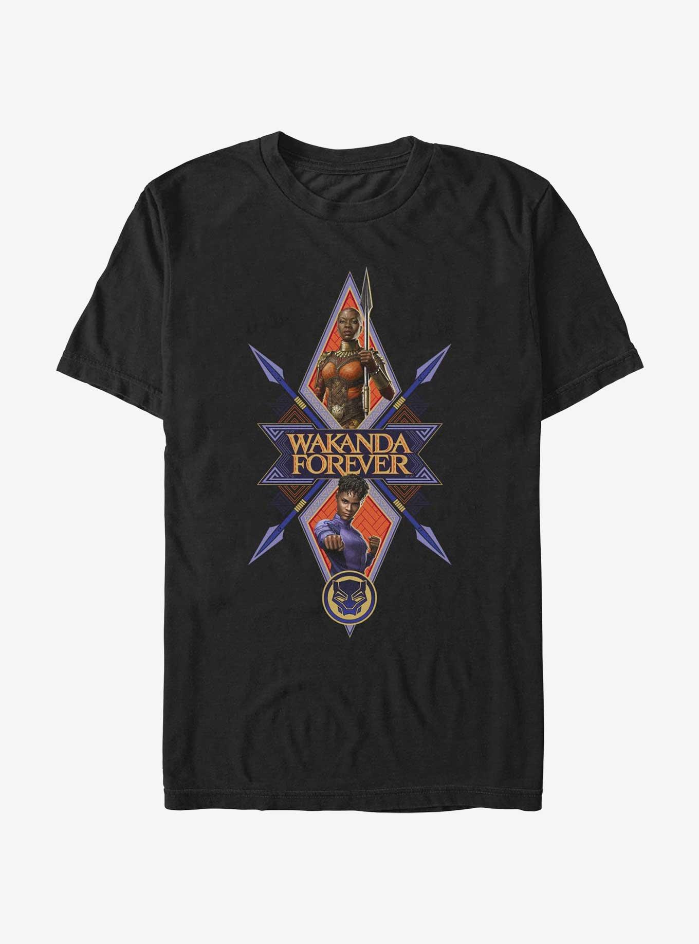 Marvel Black Panther: Wakanda Forever Shuri And Okoye Spears T-Shirt, , hi-res