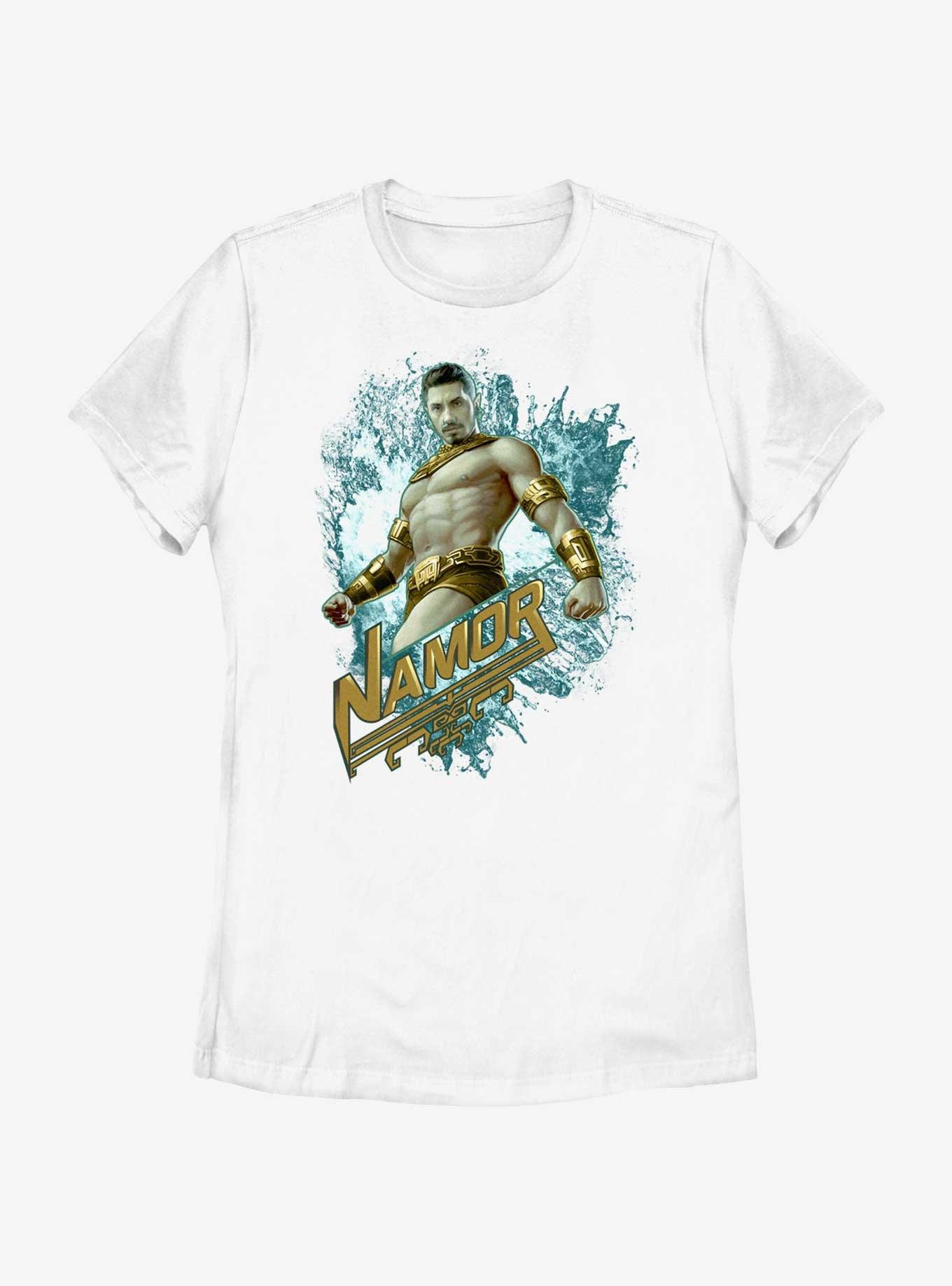 Marvel Black Panther: Wakanda Forever Namor Pop Womens T-Shirt, WHITE, hi-res