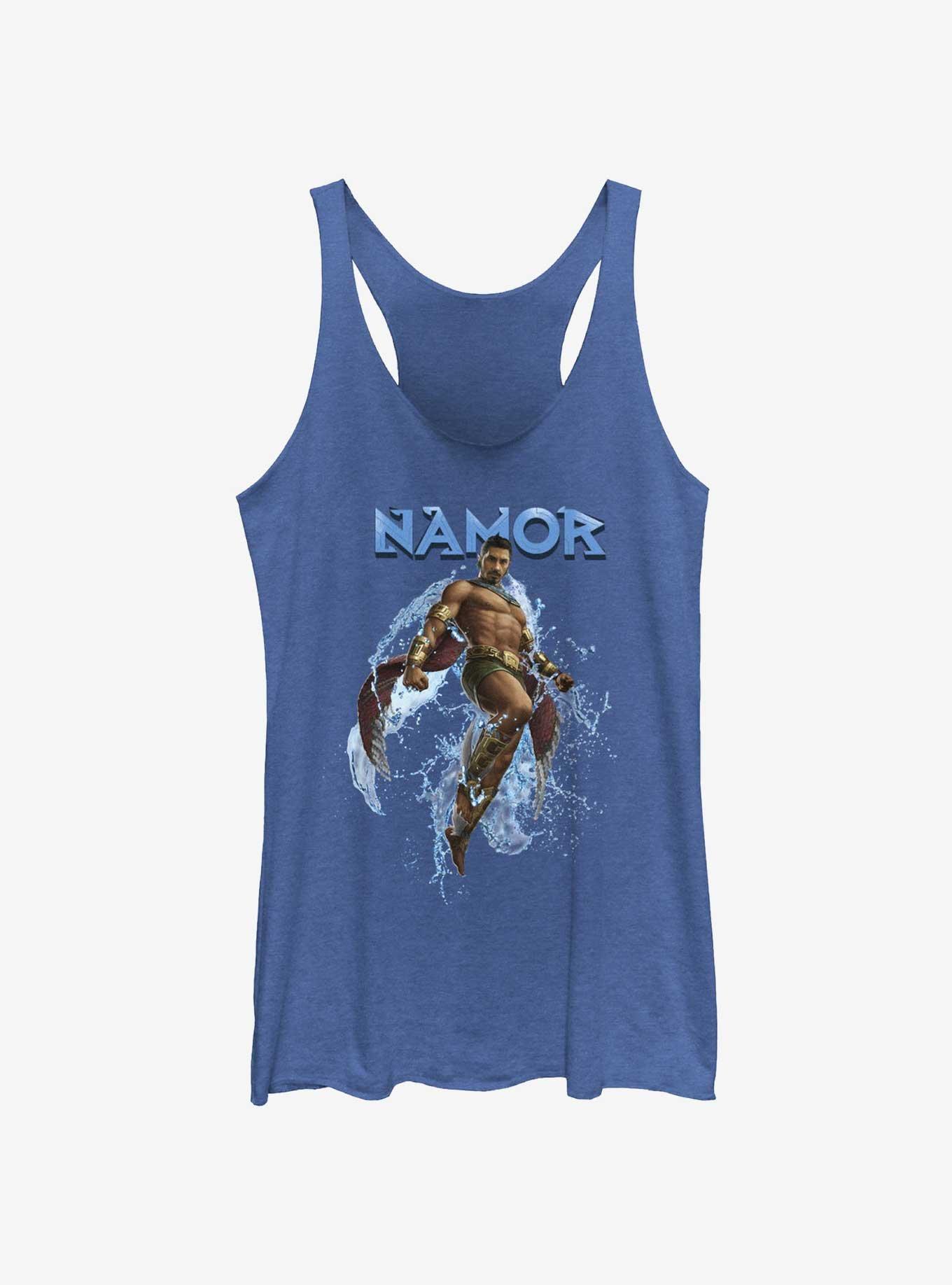 Marvel Black Panther: Wakanda Forever Namor Portrait Womens Tank Top, ROY HTR, hi-res