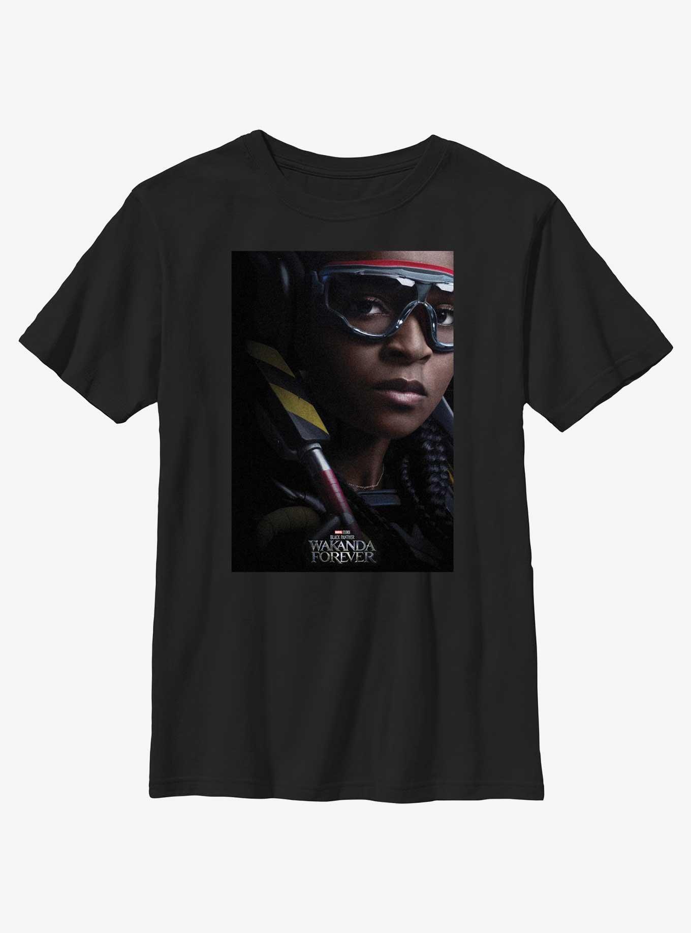 Marvel Black Panther: Wakanda Forever Iron Heart Movie Poster Youth T-Shirt, , hi-res