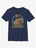 Marvel Black Panther: Wakanda Forever My Enemies Call Me Namor Icon Youth T-Shirt, WHITE, hi-res