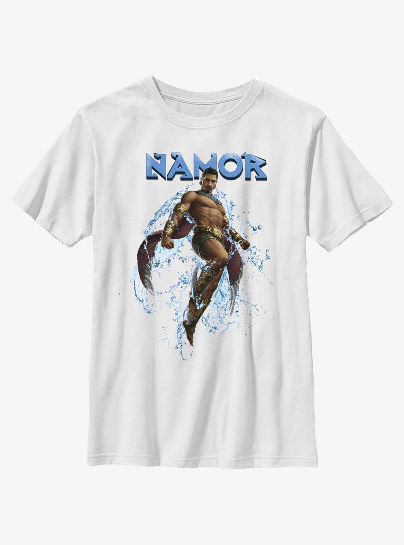 Marvel Black Panther: Wakanda Forever Namor Portrait Youth T-Shirt, , hi-res