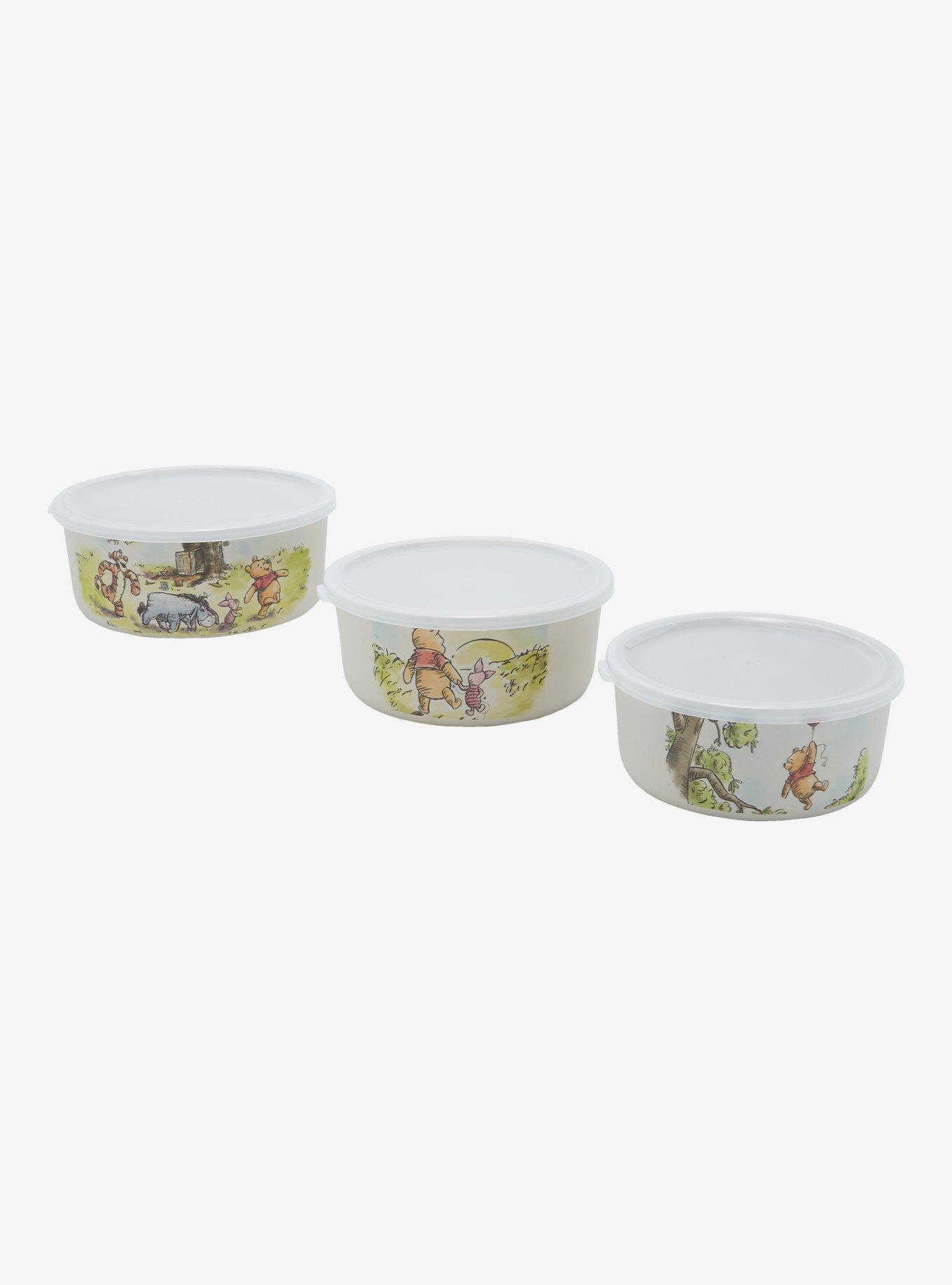 Disney Winnie the Pooh Ceramic Food Storage Bowl Container Vented