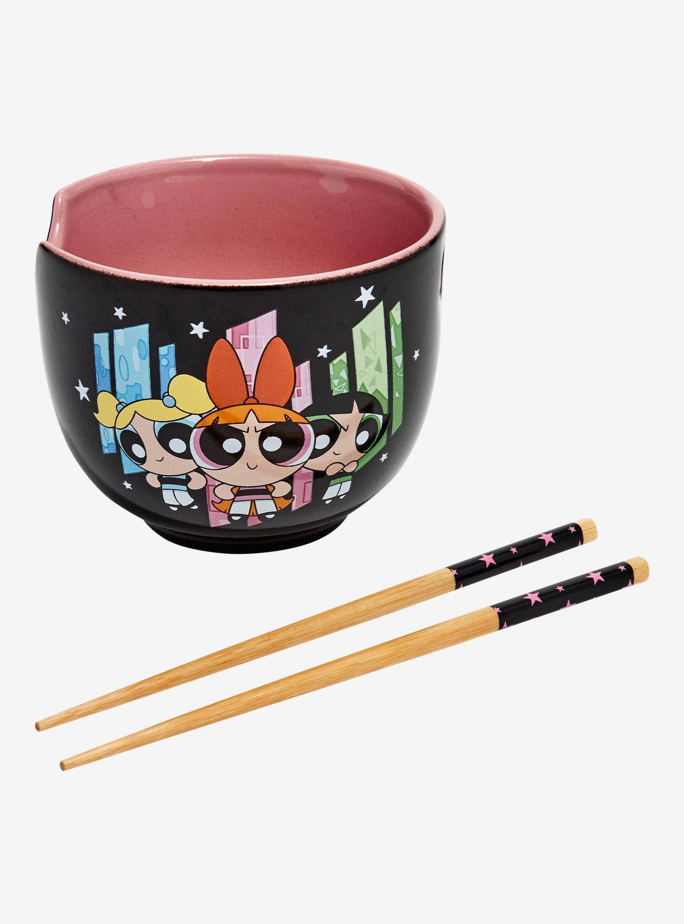 The Powerpuff Girls Panel Portraits Ramen Bowl with Chopsticks, , hi-res