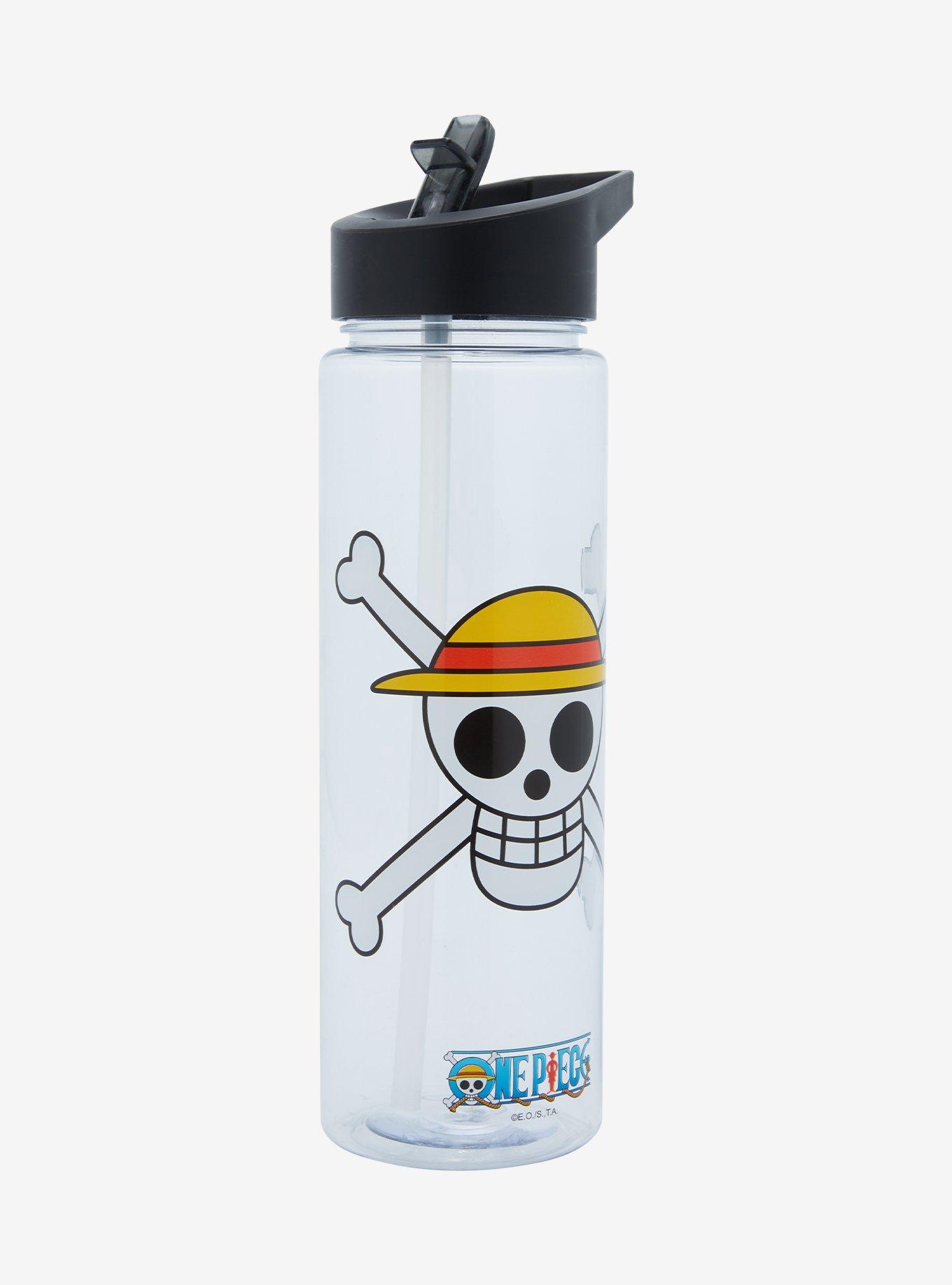 One Piece Jolly Roger Water Bottle, , hi-res
