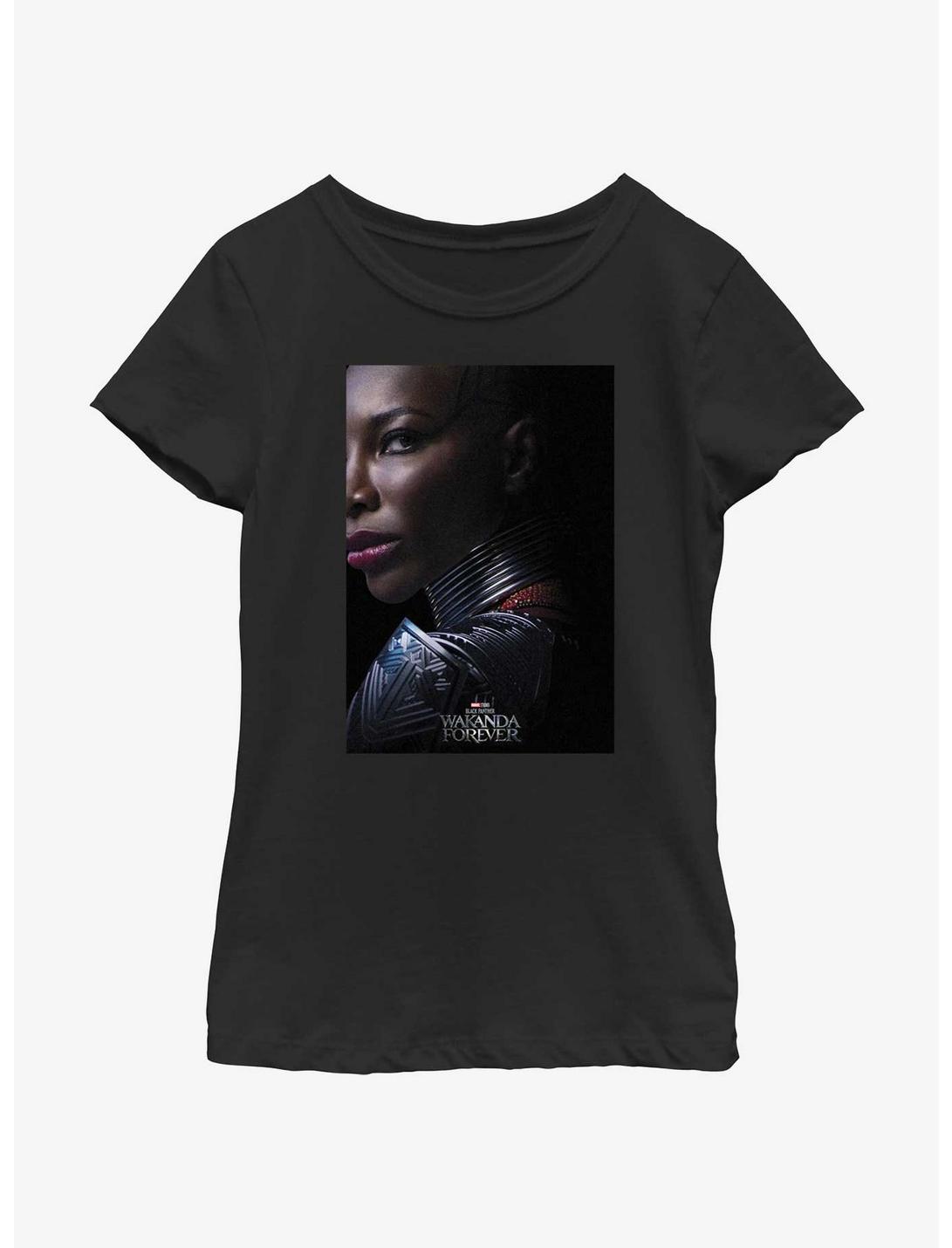 Marvel Black Panther: Wakanda Forever Aneka Movie Poster Youth Girls T-Shirt, BLACK, hi-res