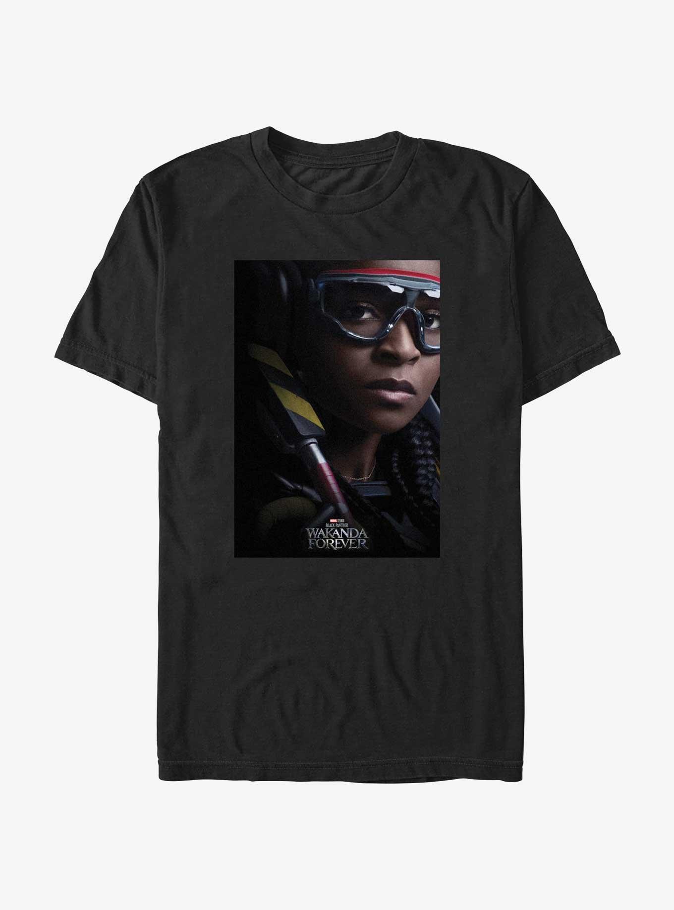 Marvel Black Panther: Wakanda Forever Iron Heart Movie Poster T-Shirt, BLACK, hi-res