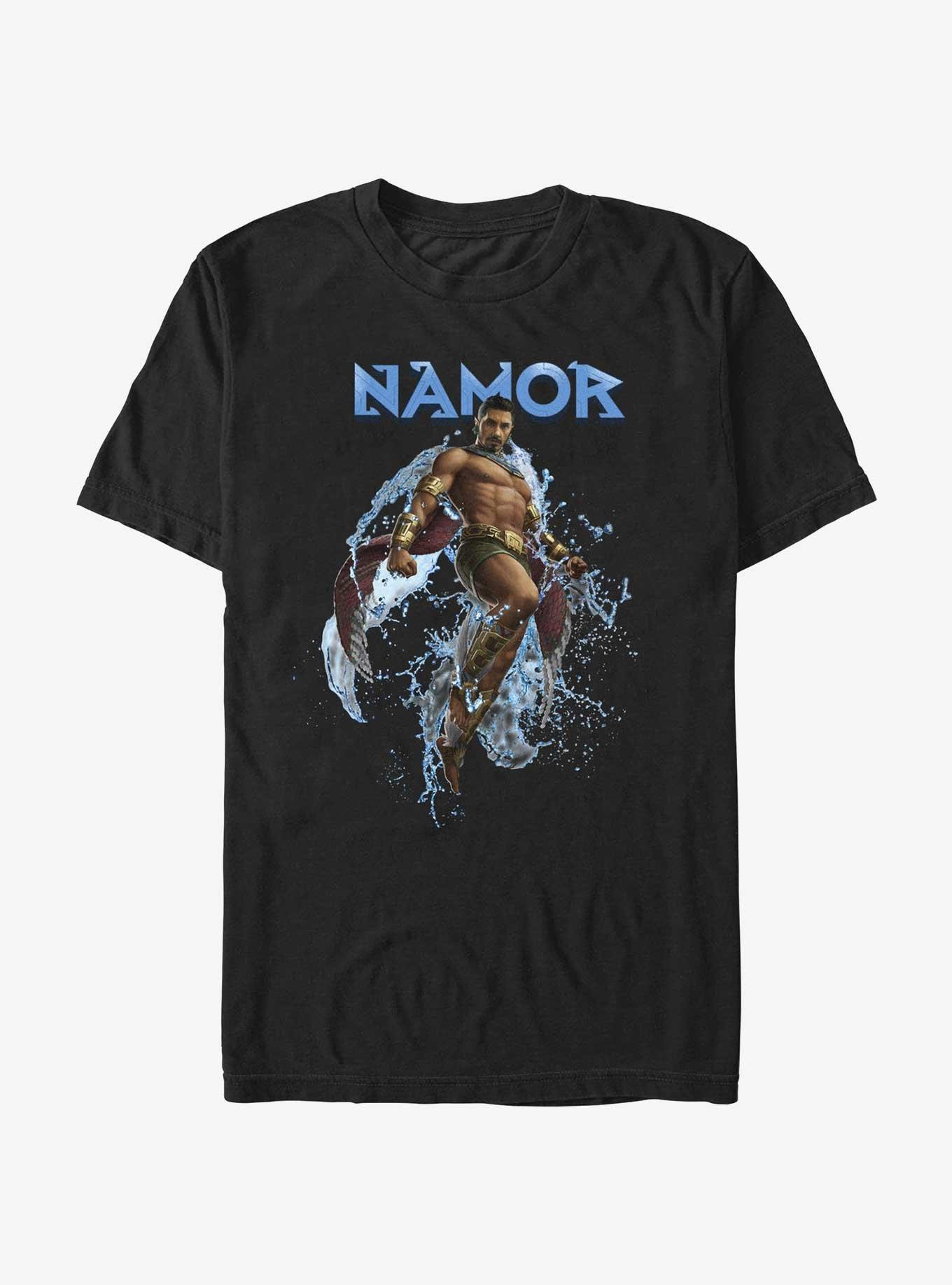 Marvel Black Panther: Wakanda Forever Namor Portrait T-Shirt, BLACK, hi-res