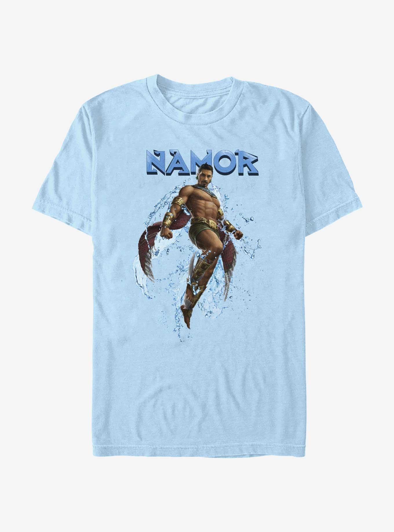 Marvel Black Panther: Wakanda Forever Namor Portrait T-Shirt, LT BLUE, hi-res