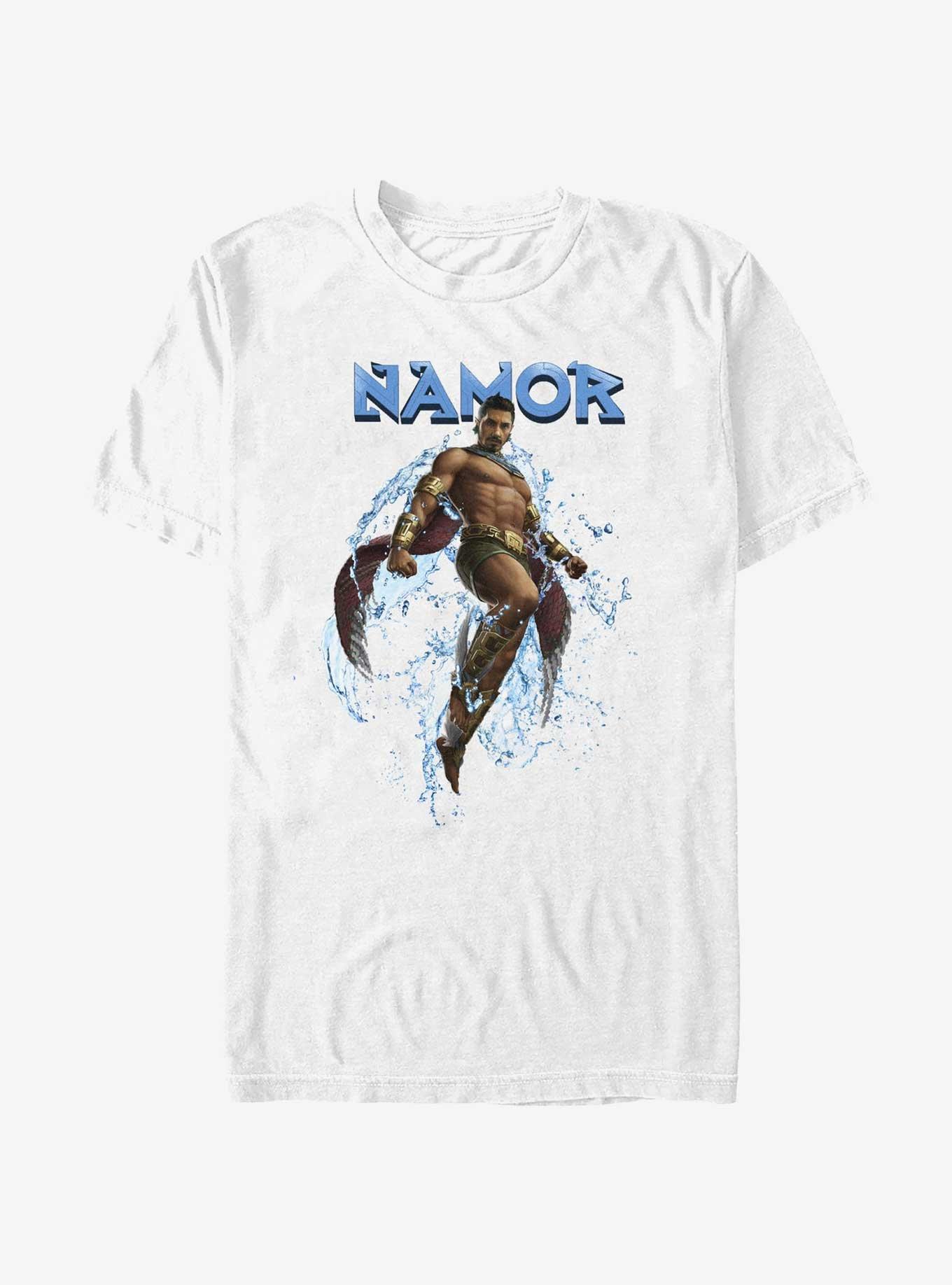Marvel Black Panther: Wakanda Forever Namor Portrait T-Shirt, WHITE, hi-res