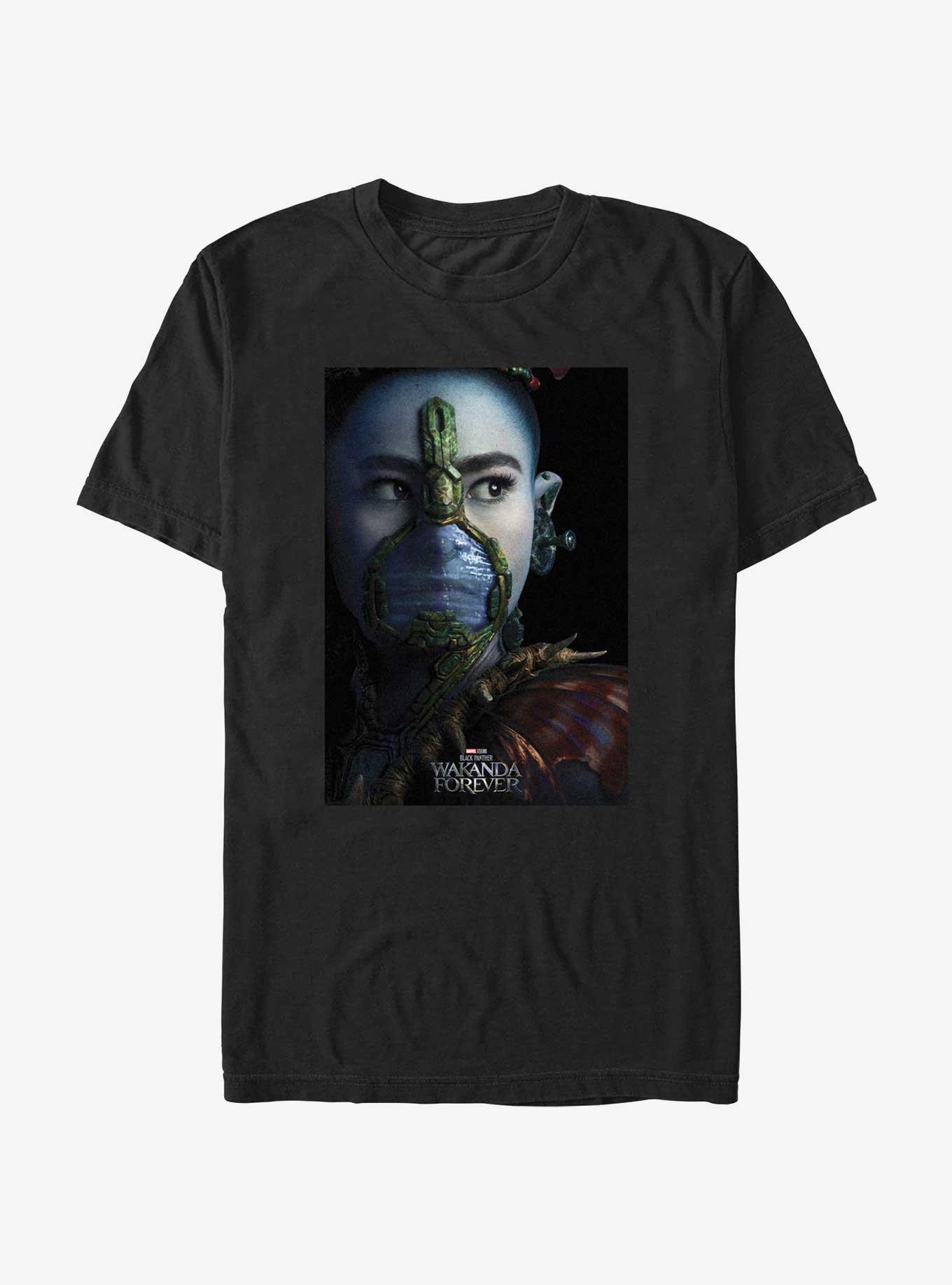 Marvel Black Panther: Wakanda Forever Namora Movie Poster T-Shirt, BLACK, hi-res