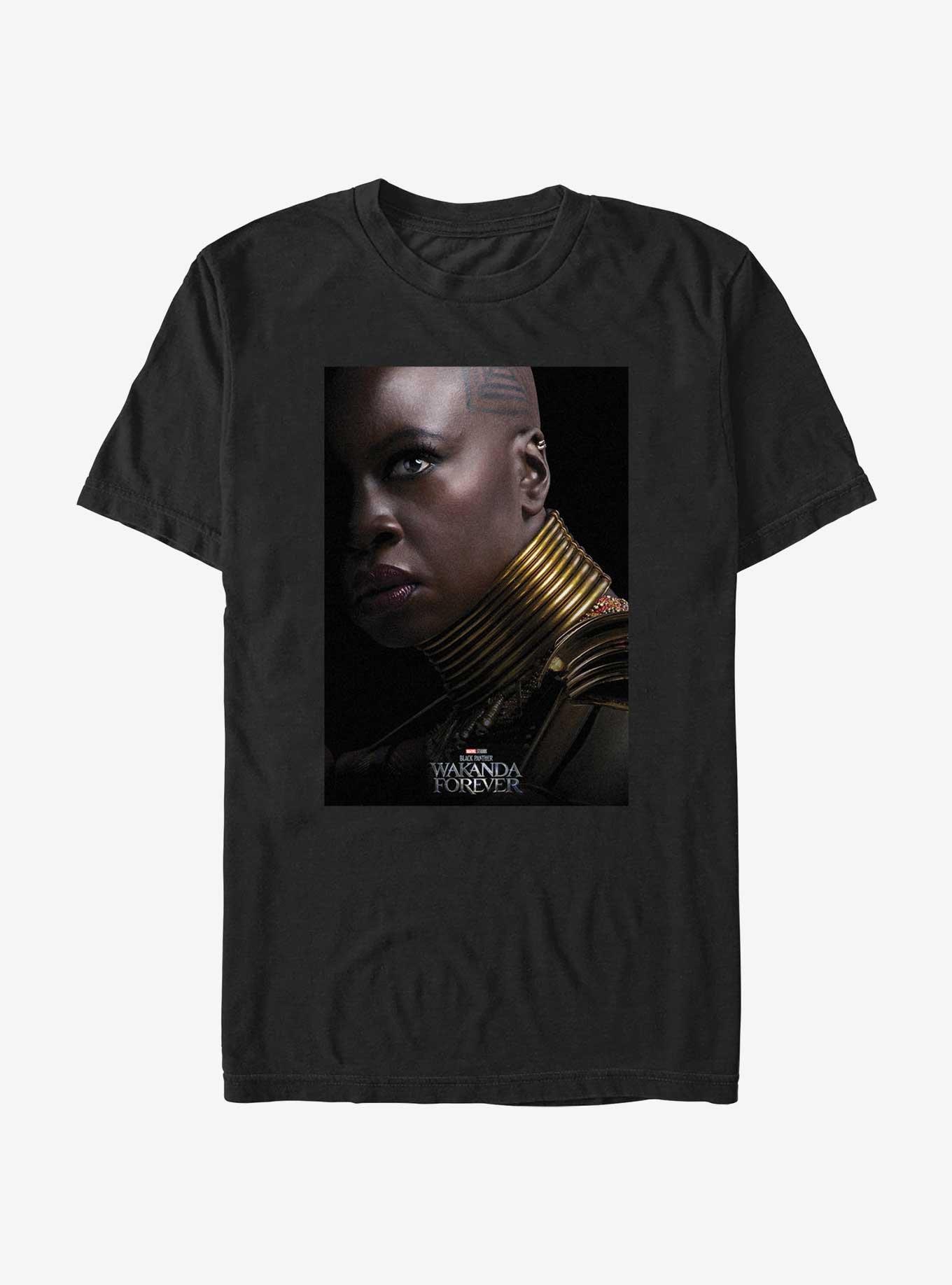 Marvel Black Panther: Wakanda Forever Okoye Movie Poster T-Shirt, BLACK, hi-res