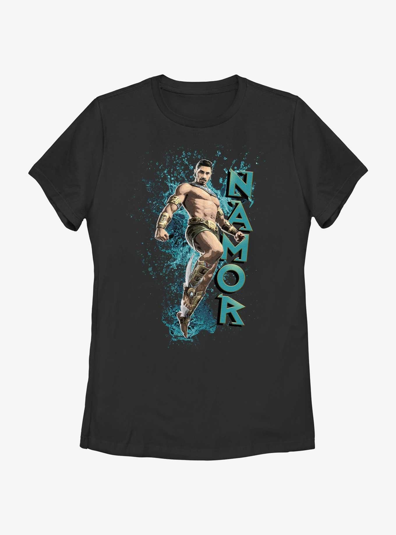 Marvel Black Panther: Wakanda Forever Namor Graphic Womens T-Shirt, BLACK, hi-res