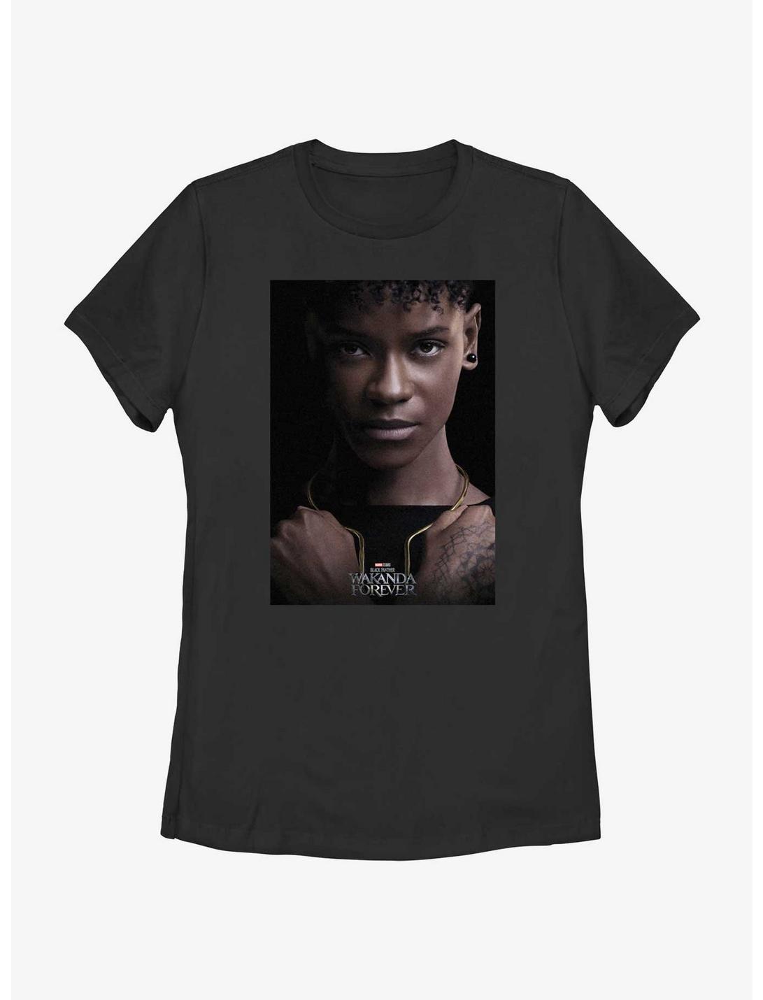 Marvel Black Panther: Wakanda Forever Shuri Movie Poster Womens T-Shirt, BLACK, hi-res