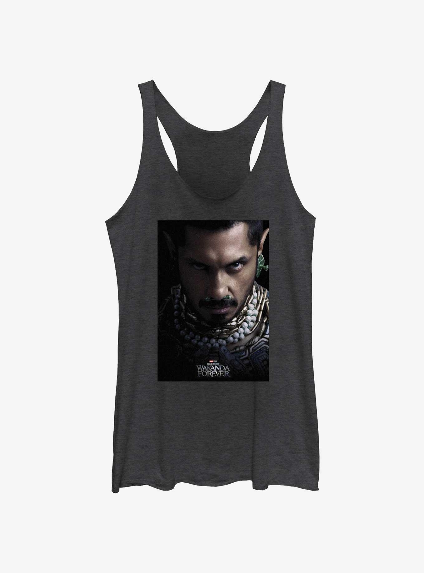 Marvel Black Panther: Wakanda Forever Namor Movie Poster Womens Tank Top, BLK HTR, hi-res