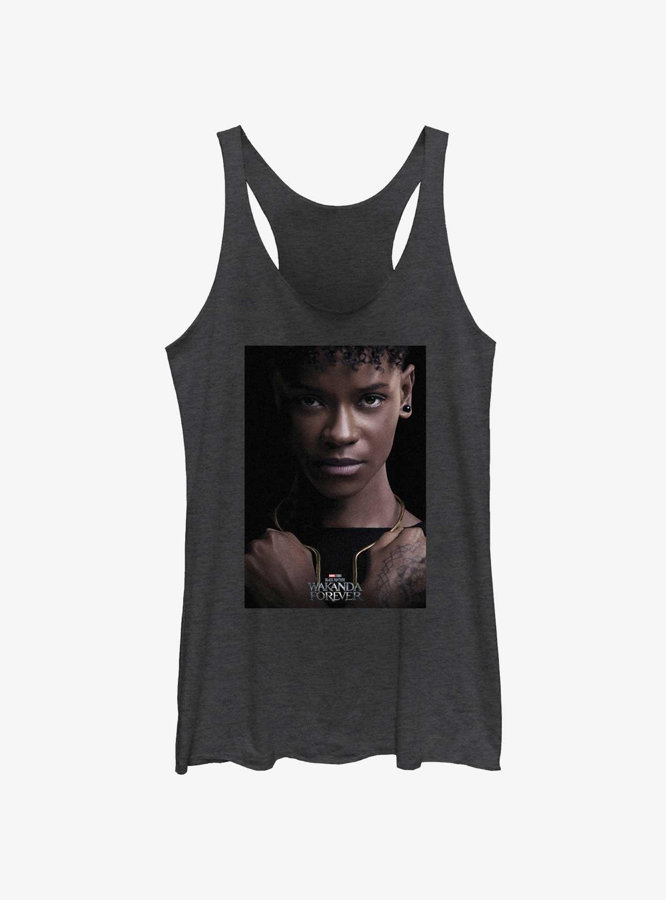 Marvel Black Panther: Wakanda Forever Shuri Movie Poster Womens Tank Top, BLK HTR, hi-res