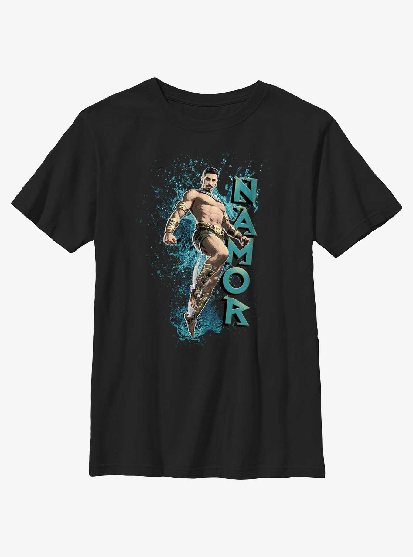 Marvel Black Panther: Wakanda Forever Namor Graphic Youth T-Shirt, BLACK, hi-res