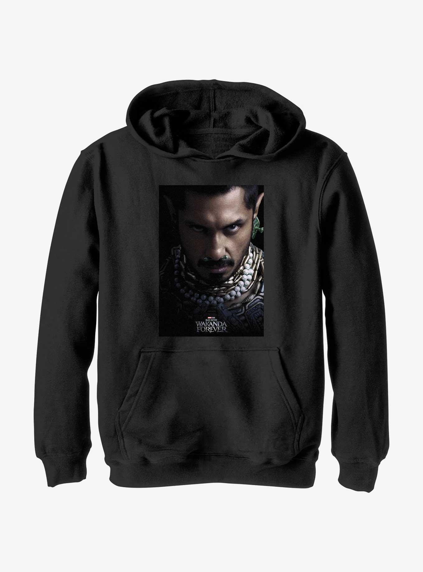 Marvel Black Panther: Wakanda Forever Namor Movie Poster Youth T-Shirt, BLACK, hi-res