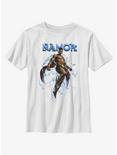 Marvel Black Panther: Wakanda Forever Namor Portrait Youth T-Shirt, WHITE, hi-res