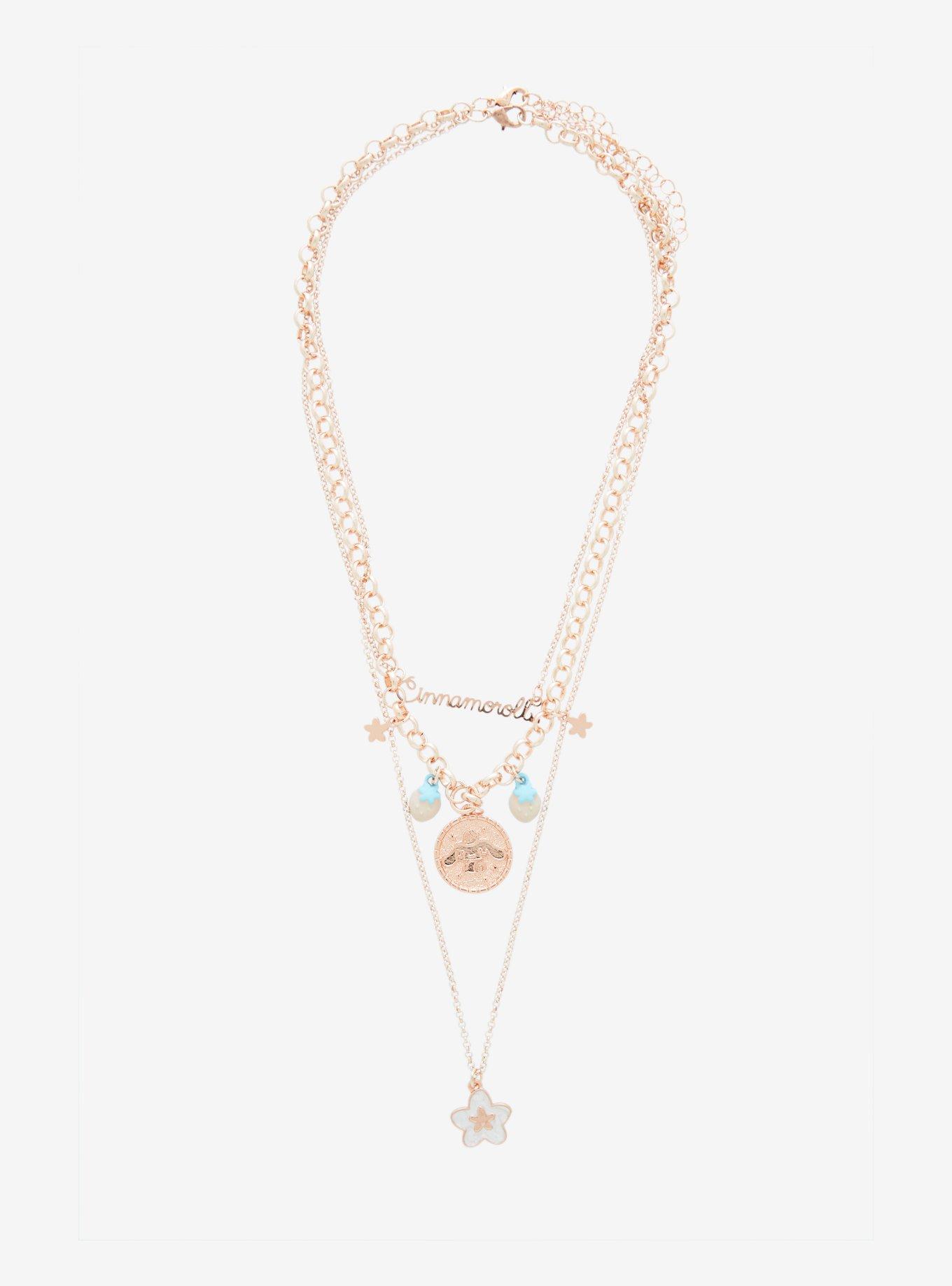 Sanrio Cinnamoroll Rose Gold Necklace Set - BoxLunch Exclusive