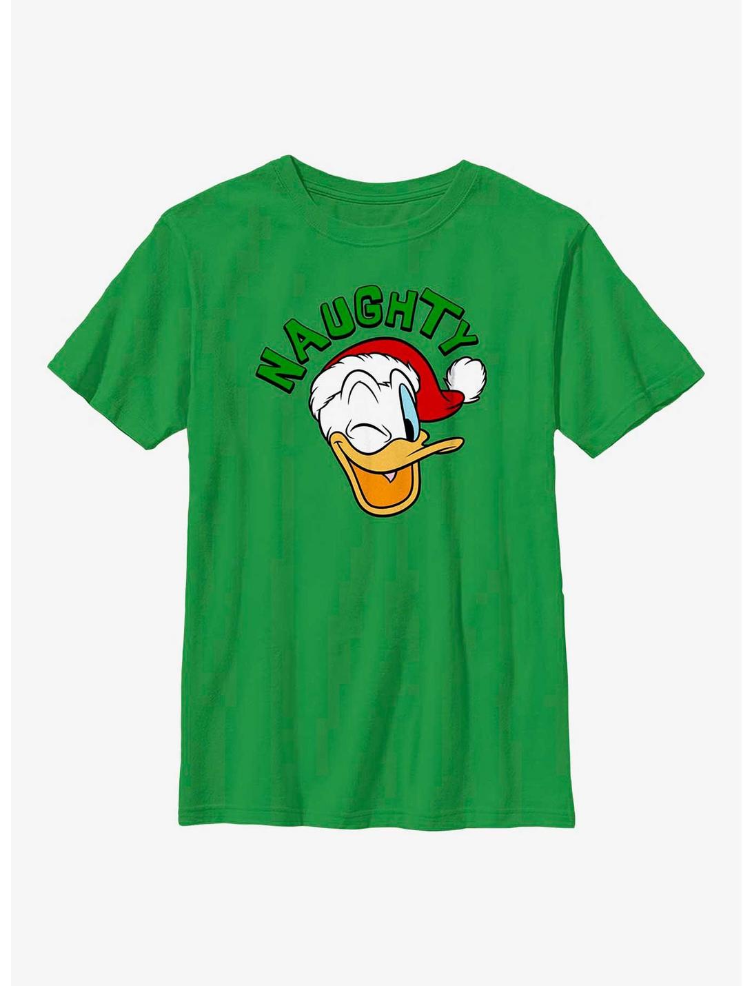 Disney Donald Duck Naughty Holiday Youth T-Shirt, KELLY, hi-res