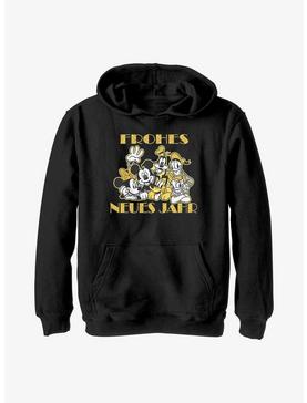 Disney Mickey Mouse & Friends Frohes Neues Jahr Happy New Year in German Youth Hoodie, , hi-res