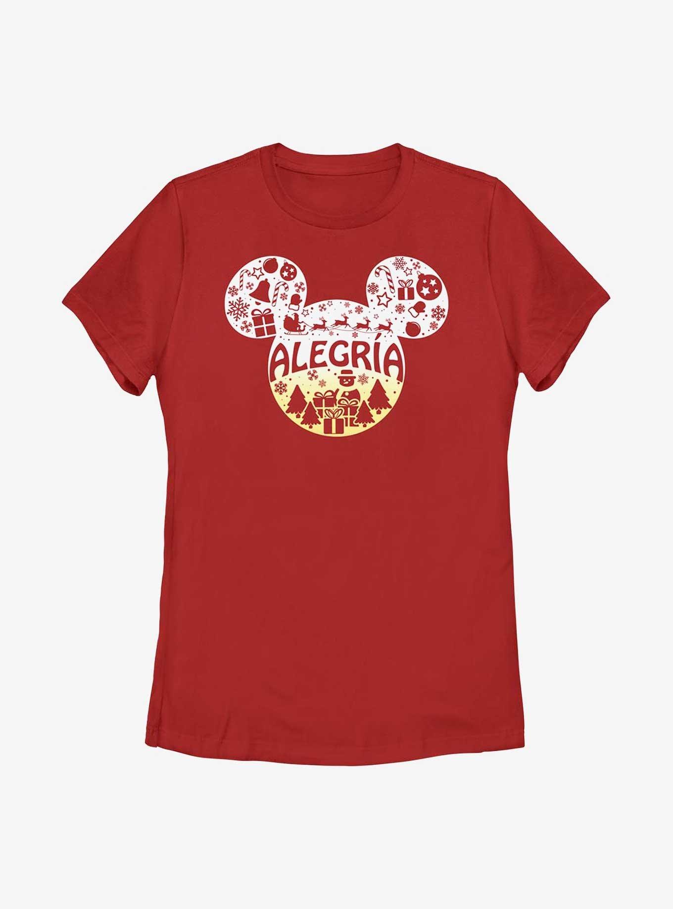 Disney Mickey Mouse Alegria Joy in Spanish Ears Womens T-Shirt, , hi-res