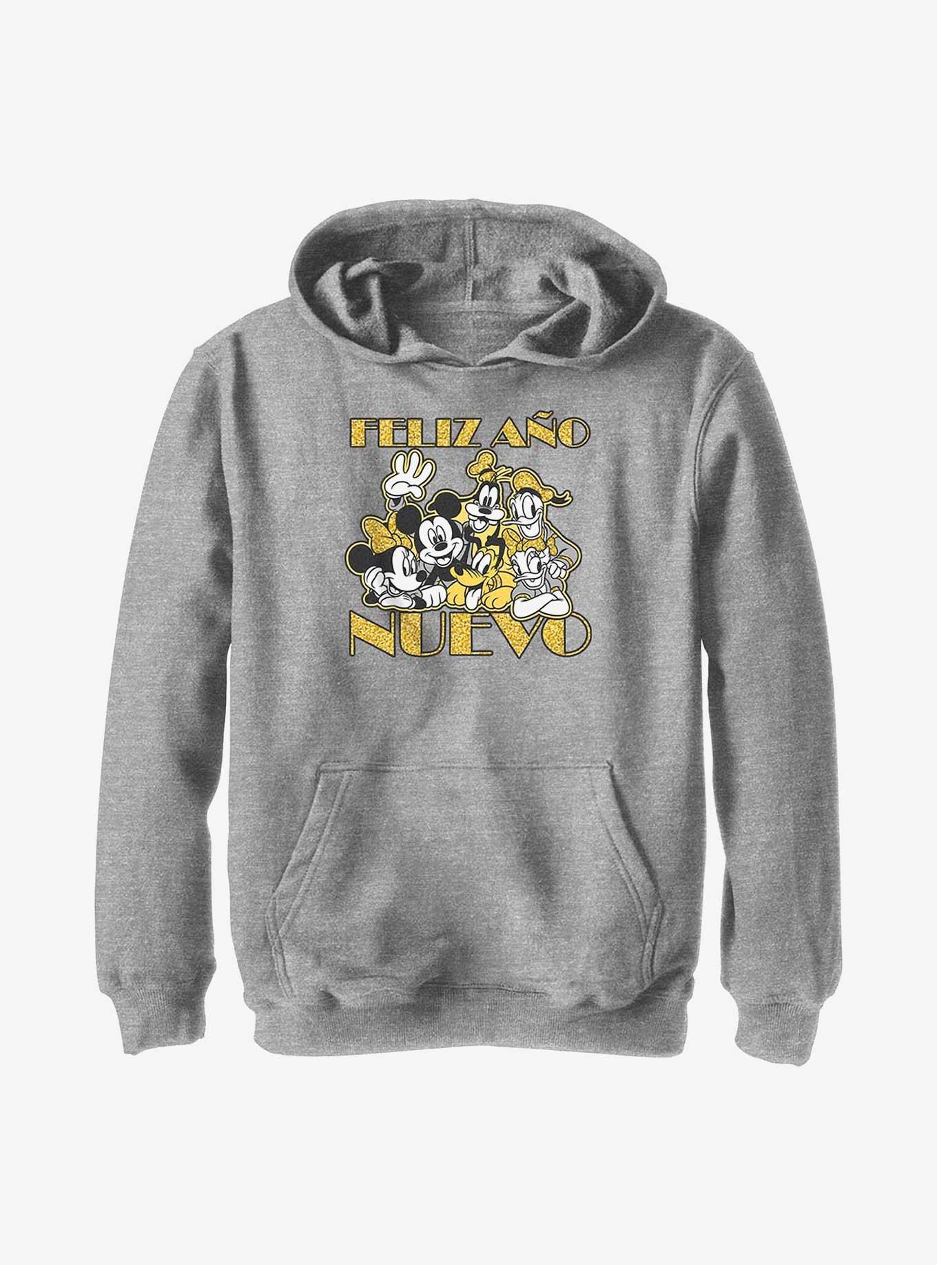 Disney Mickey Mouse Feliz Ano Nuevo Happy New Year in Spanish Youth T-Shirt