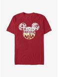 Disney Mickey Mouse Freude Joy in German Ears T-Shirt, CARDINAL, hi-res
