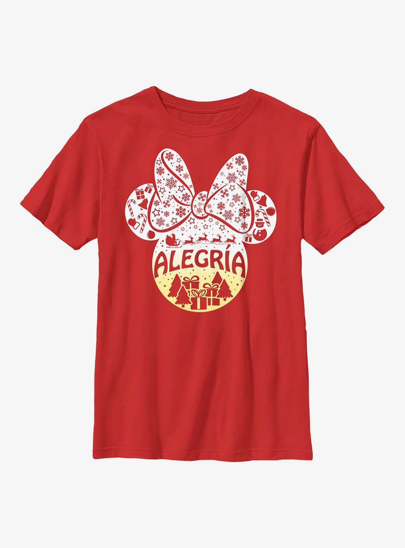 Disney Minnie Mouse Alegria Joy in Spanish Ears Youth T-Shirt, , hi-res