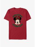 Disney Minnie Mouse Felices Fiestas Happy Holidays in Spanish T-Shirt, CARDINAL, hi-res