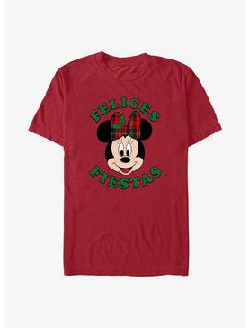 Disney Minnie Mouse Felices Fiestas Happy Holidays in Spanish T-Shirt, , hi-res