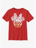 Disney Minnie Mouse Joy Ears Youth T-Shirt, RED, hi-res