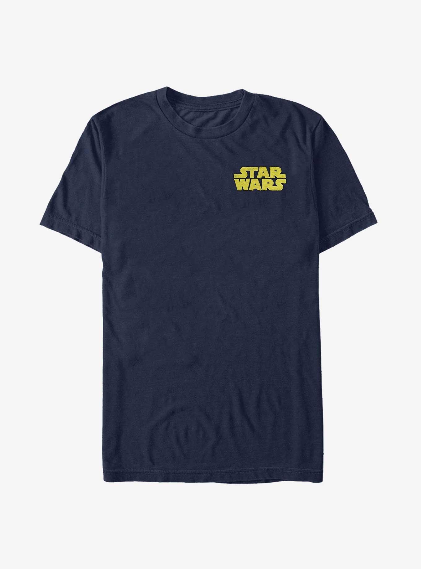 Star Wars Embroidered Logo T-Shirt, NAVY, hi-res