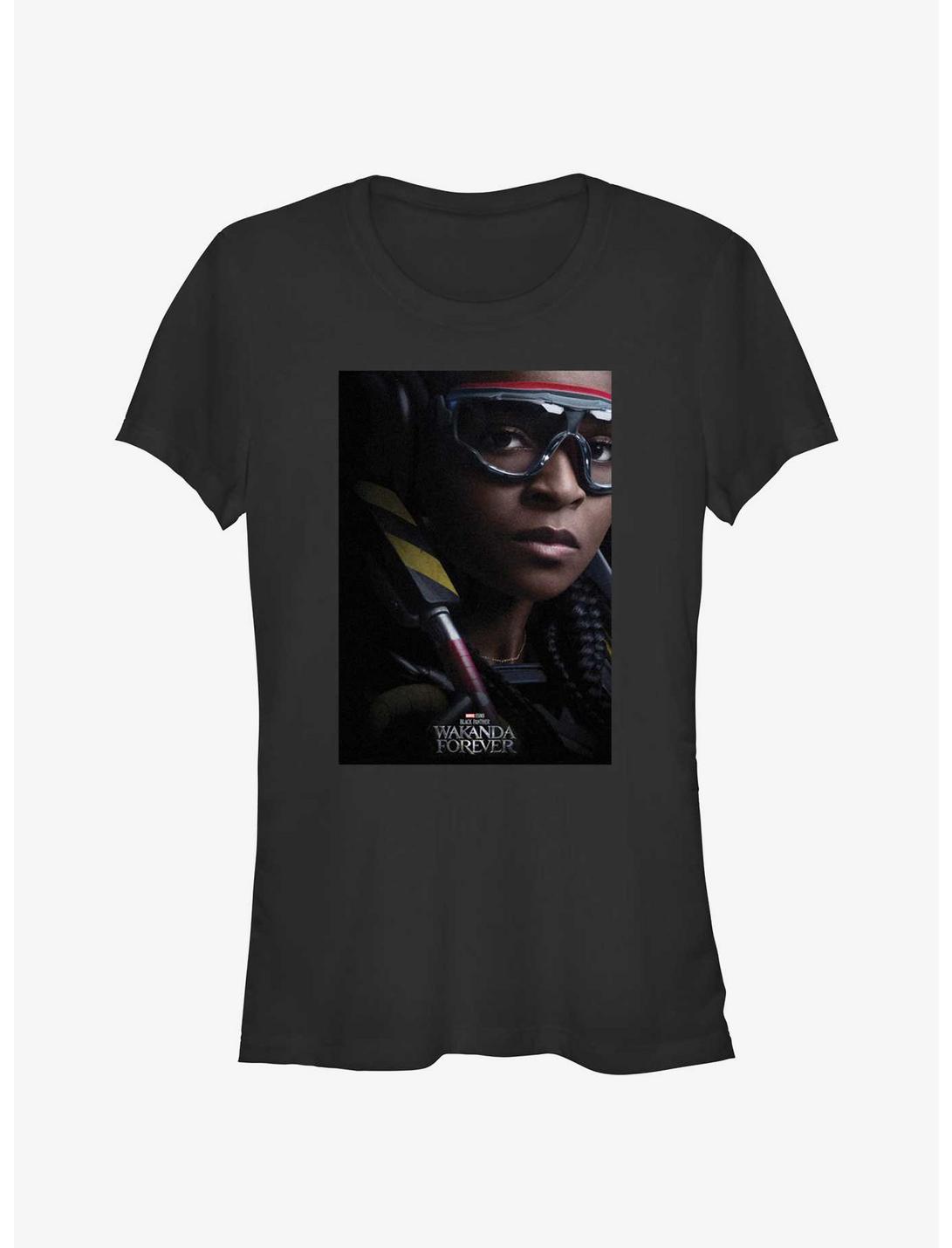 Marvel Black Panther: Wakanda Forever Iron Heart Movie Poster Girls T-Shirt, BLACK, hi-res