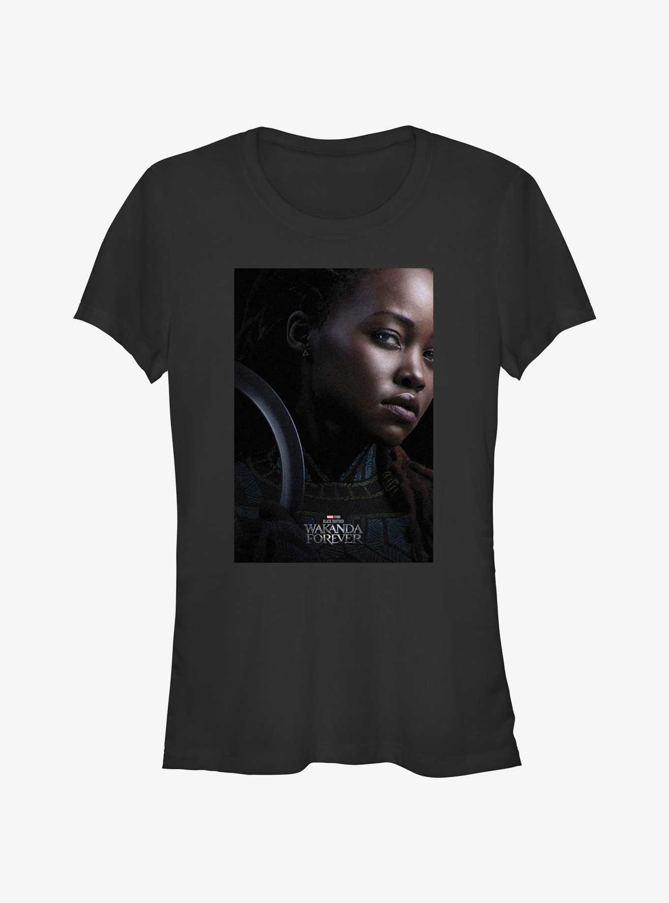 Marvel Black Panther: Wakanda Forever Nakia Movie Poster Girls T-Shirt, BLACK, hi-res