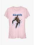 Marvel Black Panther: Wakanda Forever Namor I Believe I Can Fly Girls T-Shirt, LIGHT PINK, hi-res