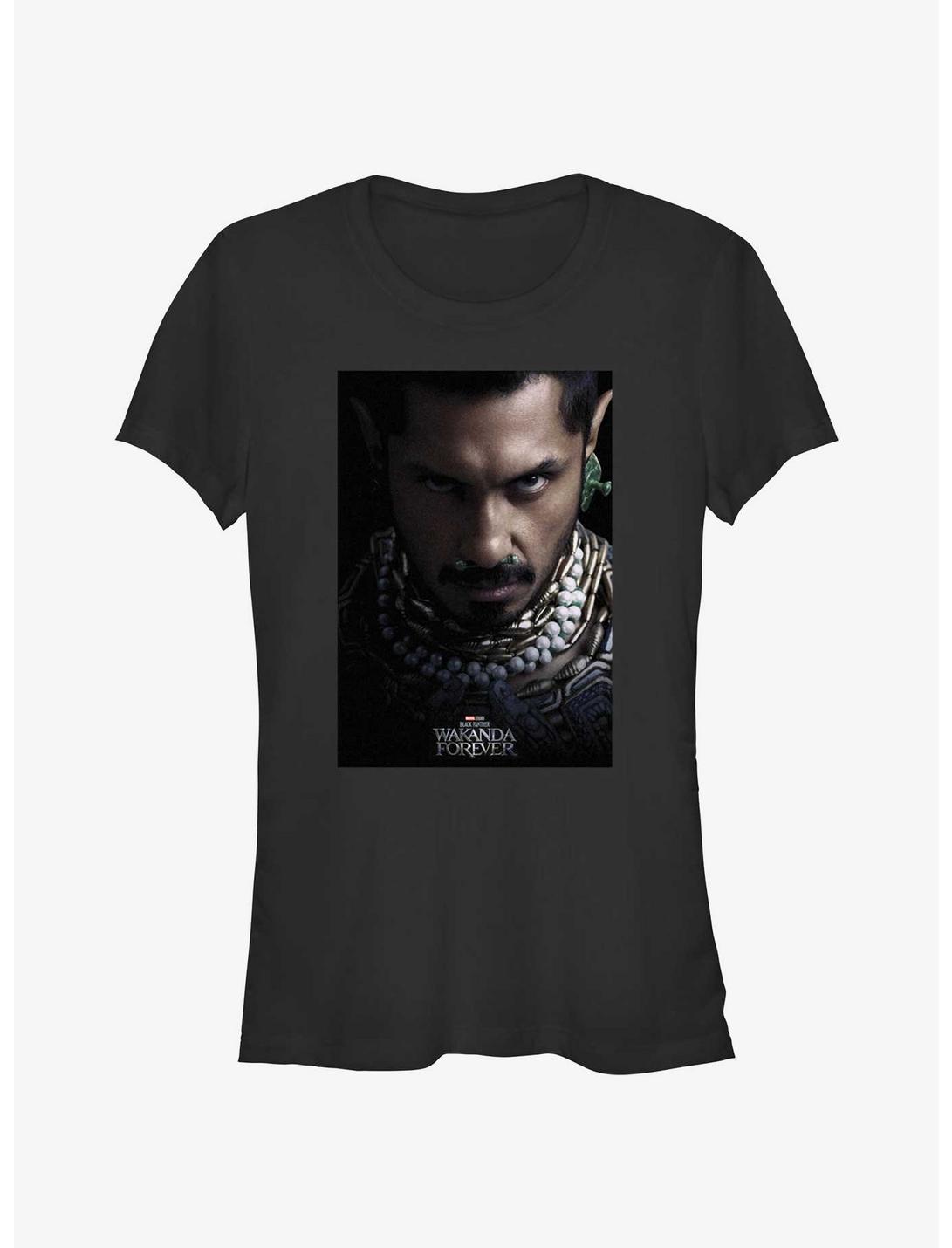 Marvel Black Panther: Wakanda Forever Namor Movie Poster Girls T-Shirt, BLACK, hi-res