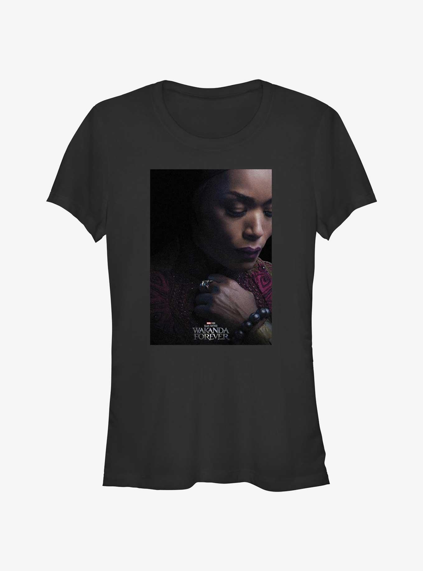 Marvel Black Panther: Wakanda Forever Queen Ramonda Movie Poster Girls T-Shirt, BLACK, hi-res